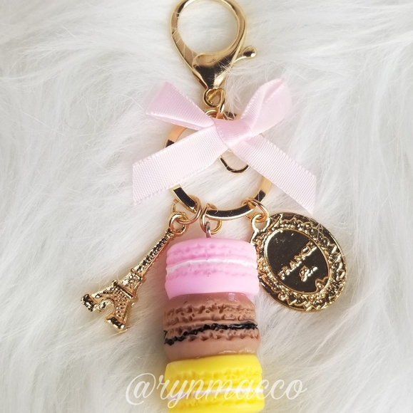 Accessories - 3 Tiered French Macaron Eiffel Keychain